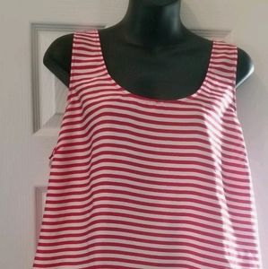 Michael Michael Kors women's top red and white size XL